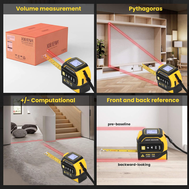 5 in 1 Digital Bluetooth Laser Tape Measure