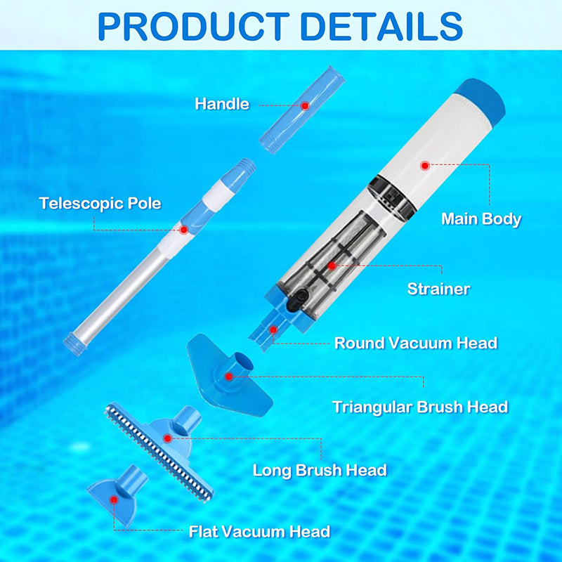 3 in 1 Cordless Rechargeable Pool Vacuum Cleaner