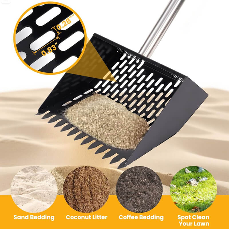 3 in 1 Metal Chicken Poop Scooper & Rake