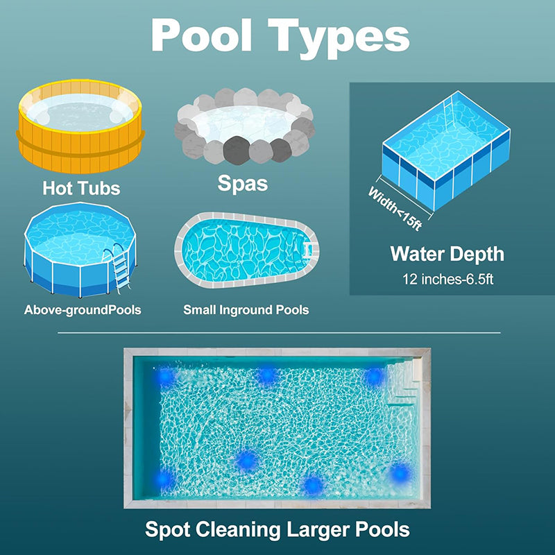 3 in 1 Cordless Rechargeable Pool Vacuum Cleaner