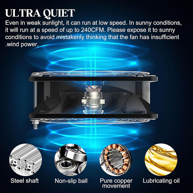 25W Solar Exhaust Fans