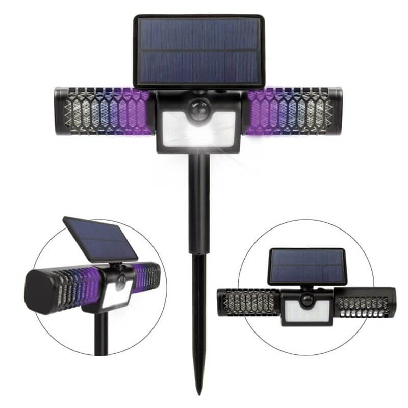 2 in 1 Solar Mosquito Zapper & Flood Light