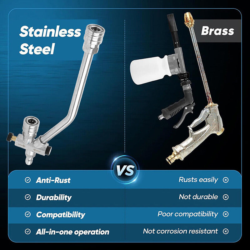 2 in 1 Connector Foam Cannon Pressure Washer Gun