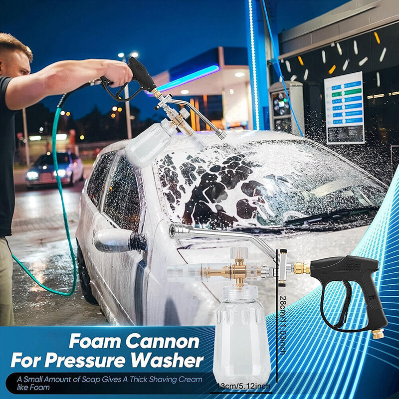 2 in 1 Connector Foam Cannon Pressure Washer Gun