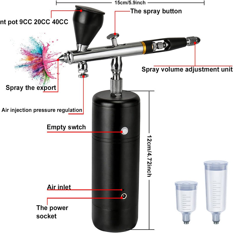 32PSI Compressor Airbrush Kit