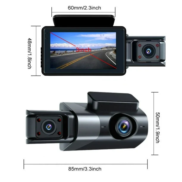 3 Channel Dash Cam
