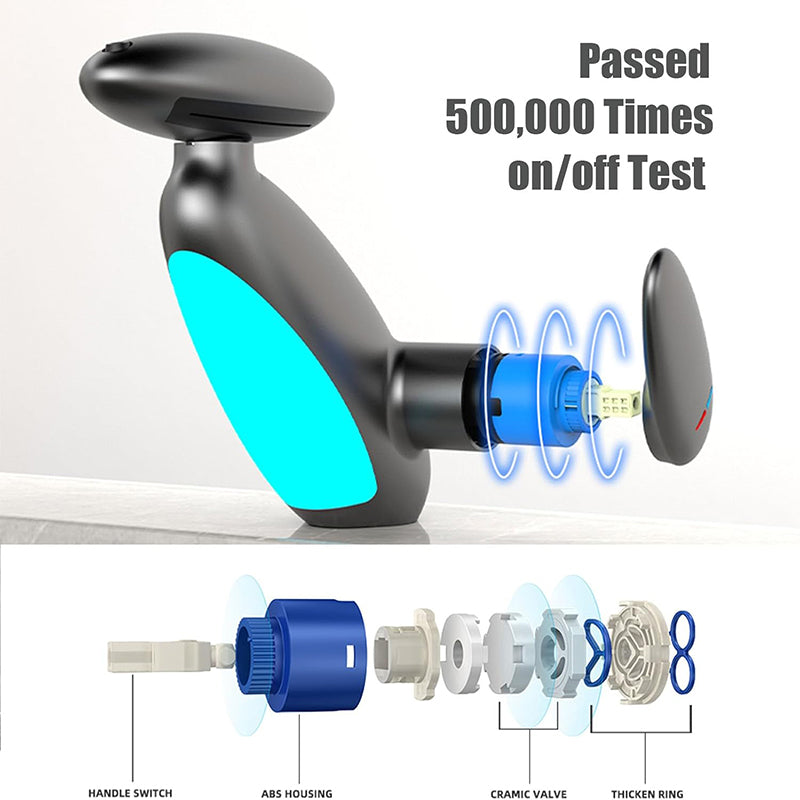 Bathroom Pull-Out Faucet with LED Light
