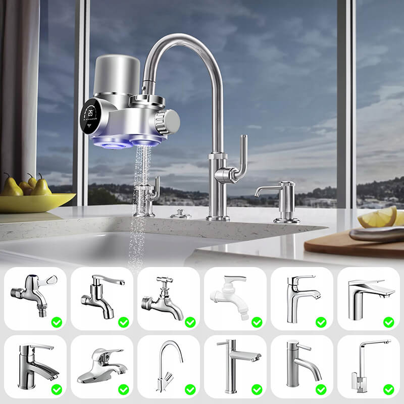 Faucet Water Filter with LED Display