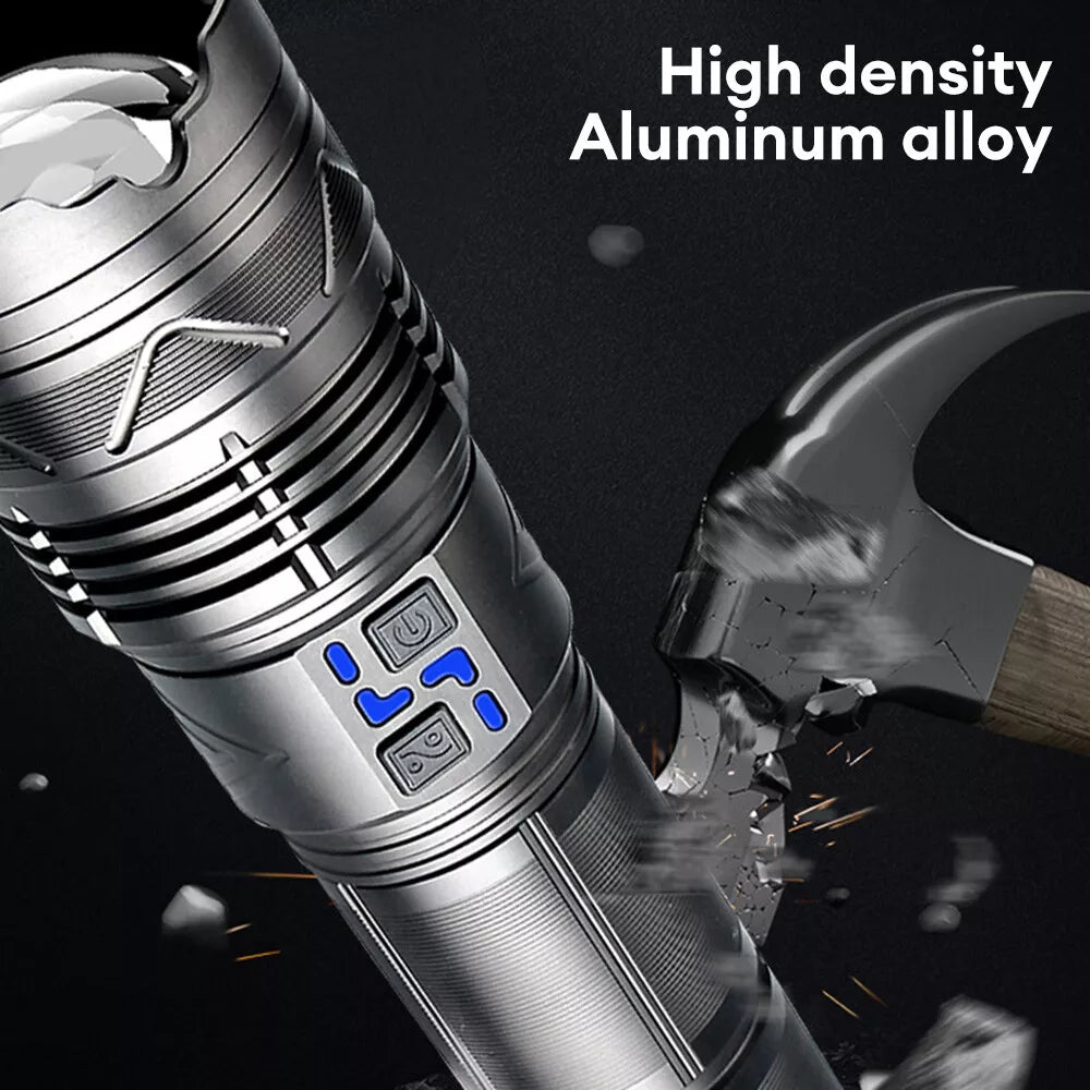 50000 LM Super Bright Flashlight