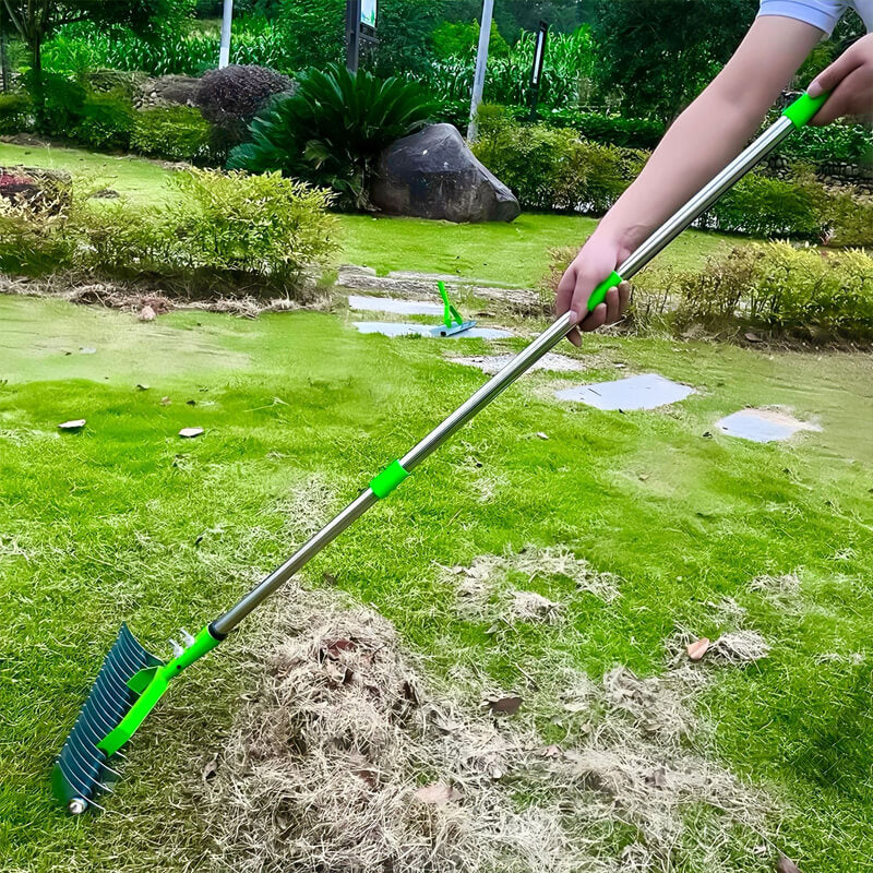 67 Inches Thatch Rake for Lawns