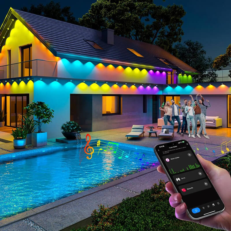 Smart RGBIC Permanent Outdoor Lights