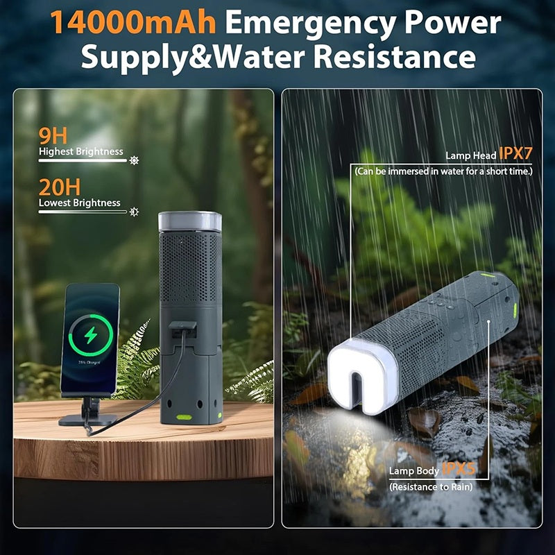 Telescopic Camping Light with Speaker