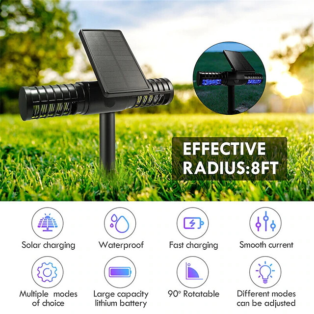 Solar Mosquito Killer UV Led Lamp