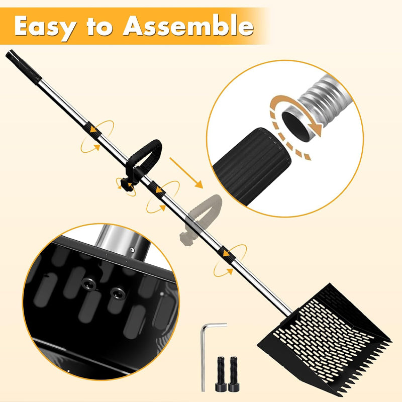 3 in 1 Metal Chicken Poop Scooper & Rake