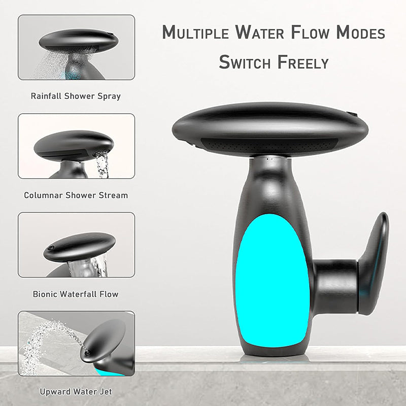 Bathroom Pull-Out Faucet with LED Light