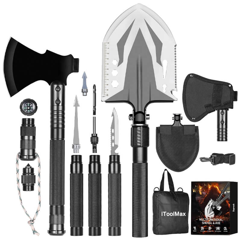 25 in 1 Survival Multi-Tool Shovel Kit