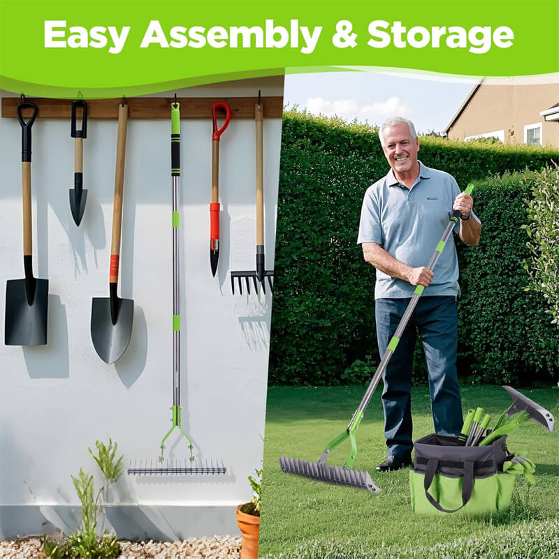 67 Inches Thatch Rake for Lawns