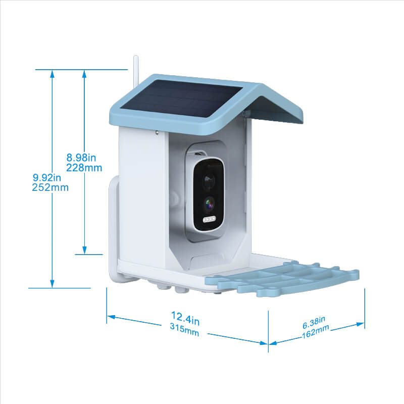 Solar Smart Bird Feeder with Camera