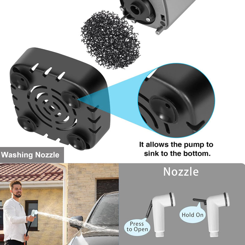 Camping Shower Kit with 5 Gallons Foldable Bucket